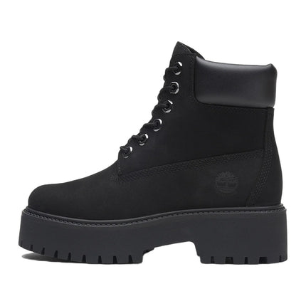 Timberland Stone Street 6 in Lace Waterproof Boot Black Nubuck