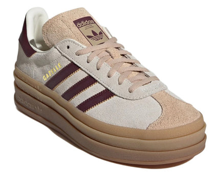 Adidas Gazelle Bold Cream White Maroon Magic Beige
