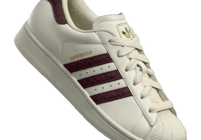 Adidas Superstar II W Off White Maroon