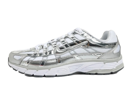 Nike P-6000 White Metallic Silver