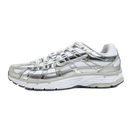 Nike P-6000 White Metallic Silver