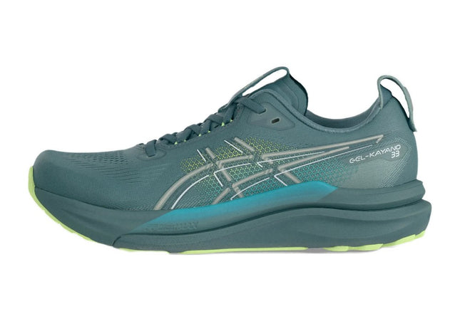 ASICS Gel Kayano 33 Foggy Teal Illuminate Yellow
