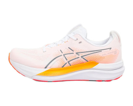 ASICS Gel Kayano 33 White Stadium Orange