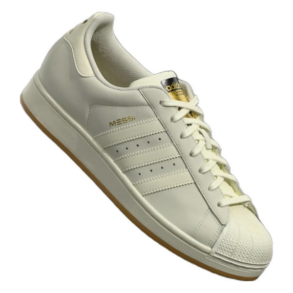 Adidas Superstar Messi Ivory Gold-Coloured Metallic