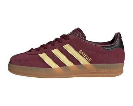 Adidas Gazelle Indoor J Maroon Almost Yellow Gold Metallic