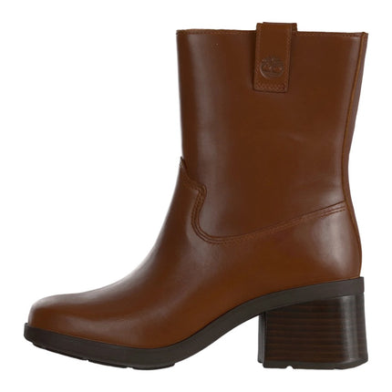 Timberland Bellevaux Mid Zip Up Boot Rust Full Grain