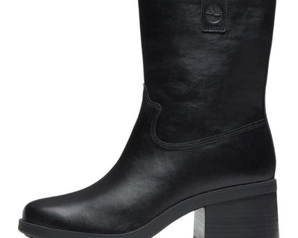 Timberland Bellevaux Mid Zip Up Boot Black Full Grain