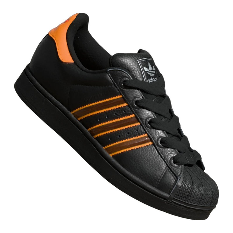 Adidas Superstar II Core Black Crew Orange Semi Impact Orange