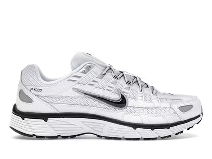 Nike P-6000 White Metallic Silver Black