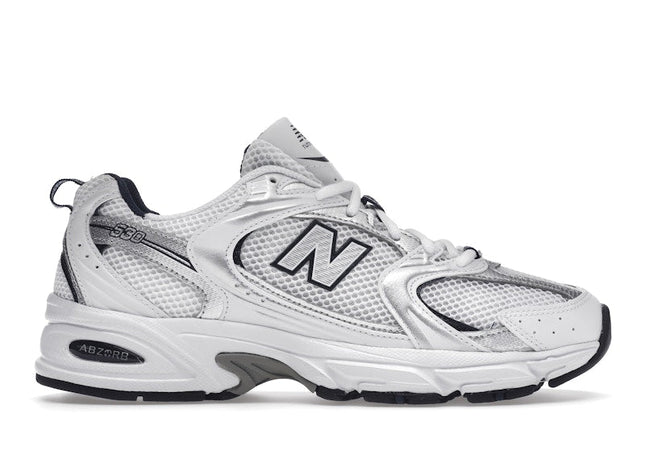 New Balance 530 White Silver Navy