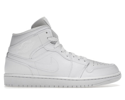 Jordan 1 Mid Triple White
