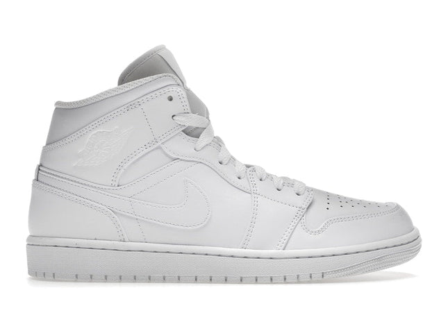 Jordan 1 Mid Triple White